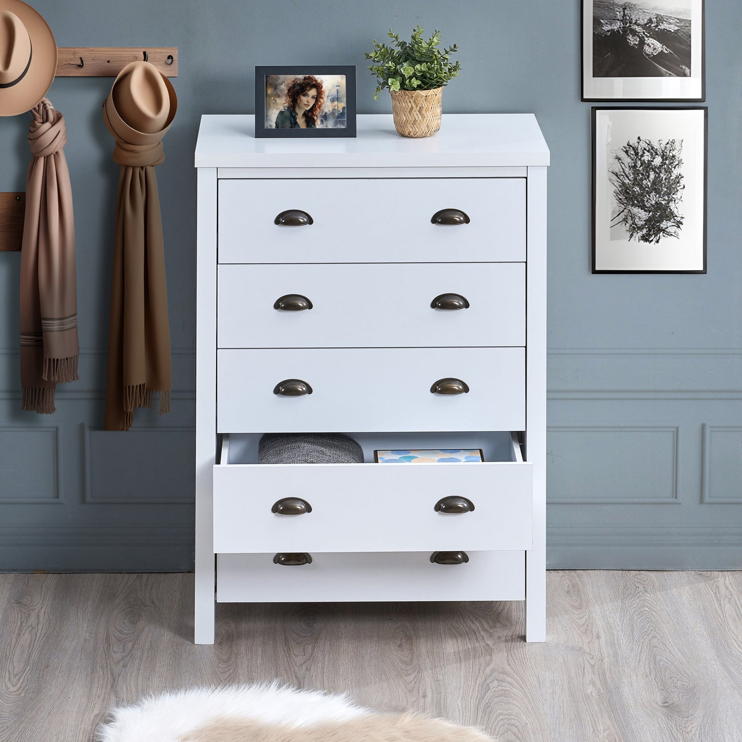 Ghivi Modern Safari Classic Drawer Chest