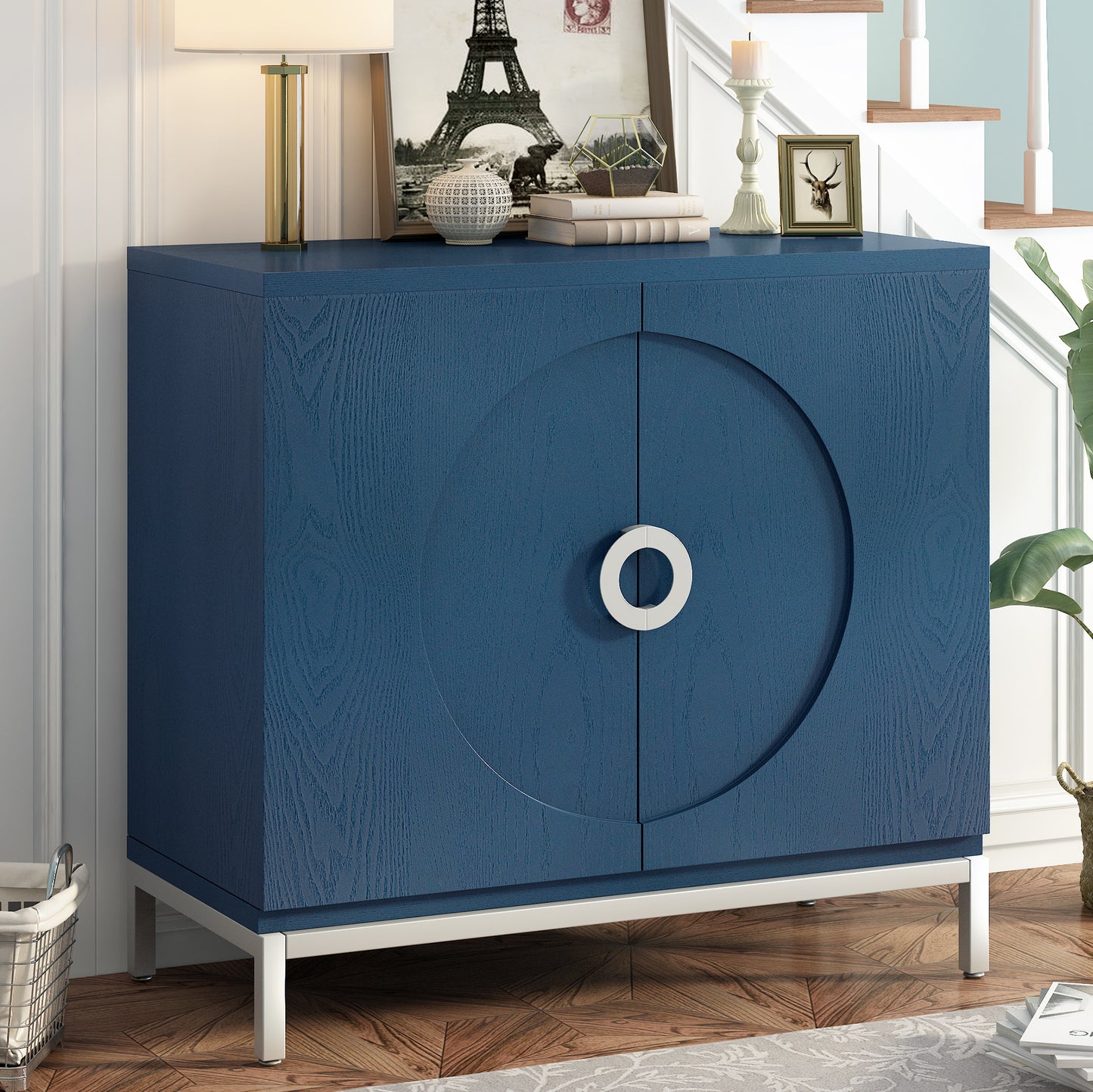 Luz Contemporary Storage Accent Entryway Cabinet