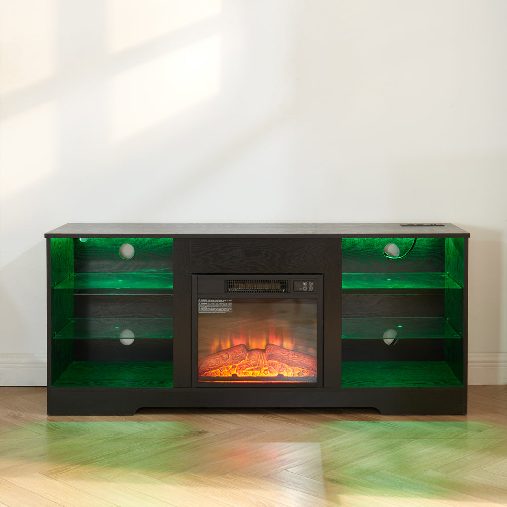 Lula Modern LED Fireplace TV Stand