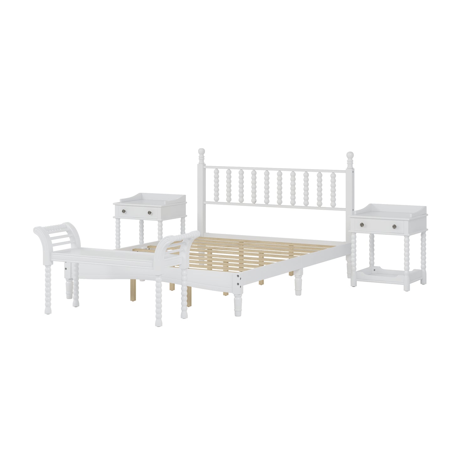 Warmsprings Mid-Century Gourd Shaped Retro Bedroom Set