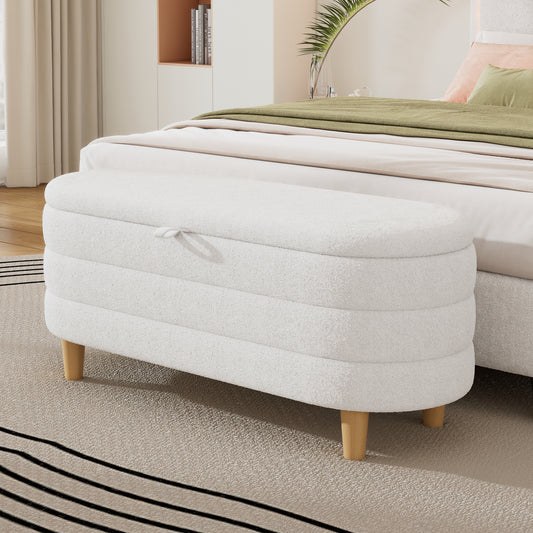 Somerset Contemporary Elegant Storage Ottoman Bench